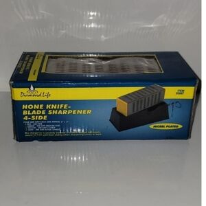 Diamond Supply Co. 4-Side Hone Knife Blade Sharpener - Yellow and Black